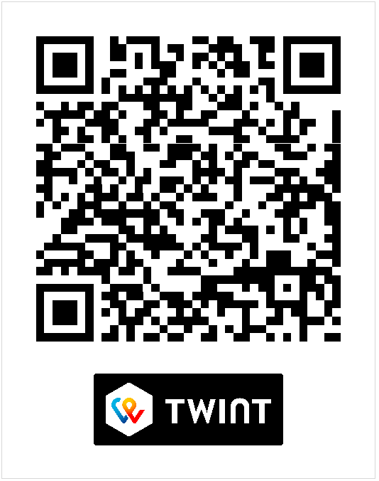 Codice QR TWINT intestato a Move for Charity